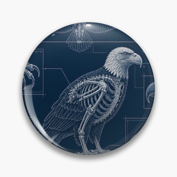 Item preview, Bald Eagle Blueprint Anatomy T-Shirt, Eagle Skeleton Schematic Tee, Birds of Prey Technical Drawing Shirt, Navy Blue Birdwatcher Gift, Talon Diagram Graphic designed and sold by SunnyDesign82.
