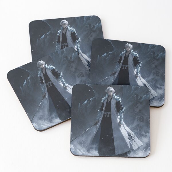 Item preview, Toshira | Ice Guardian Anime Warrior – Frost Blade Fantasy Aesthetic Art Print designed and sold by Dyan4.