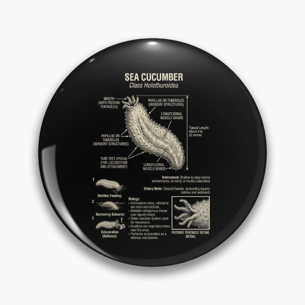 Item preview, Sea Cucumber Scientific Anatomy Biology Animal Lover designed and sold by Kimberley King Art  King Art.