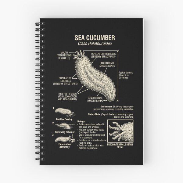 Item preview, Sea Cucumber Scientific Anatomy Biology Animal Lover designed and sold by Kimberley King Art  King Art.