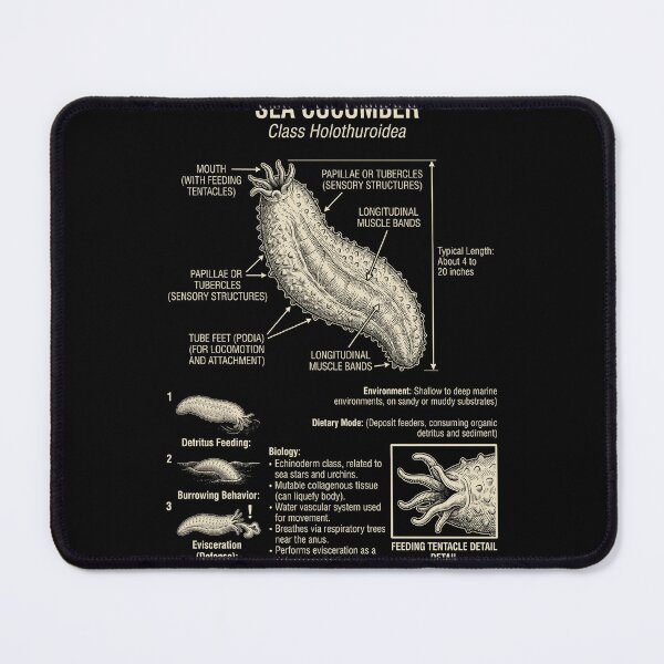 Item preview, Sea Cucumber Scientific Anatomy Biology Animal Lover designed and sold by Kimberley King Art King Art.