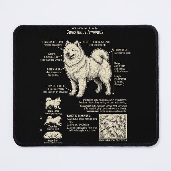 Item preview, Samoyed Scientific Anatomy Biology Dog Lover designed and sold by Kimberley King Art  King Art.