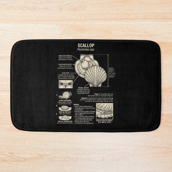 Item preview, Scallop Scientific Anatomy Biology Animal Lover designed and sold by Kimberley King Art  King Art.