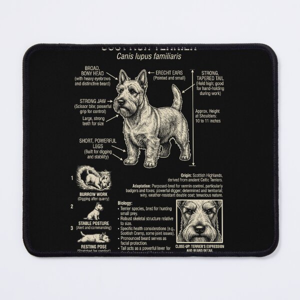 Item preview, Scottish Terrier Scientific Anatomy Biology Dog Lover designed and sold by Kimberley King Art  King Art.