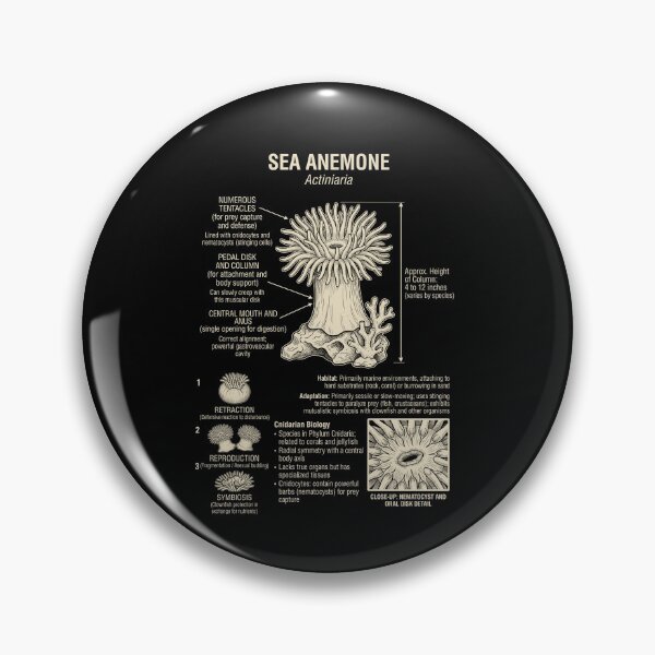 Item preview, Sea Anemone Scientific Anatomy Biology Animal Lover designed and sold by Kimberley King Art  King Art.