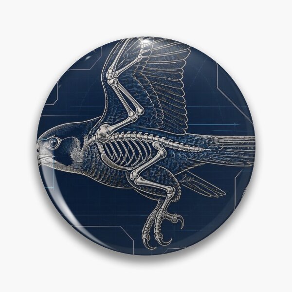 Item preview, Peregrine Falcon Blueprint Anatomy T-Shirt, Falcon Skeleton Schematic Tee, Birds of Prey Technical Drawing Shirt, Navy Blue Birdwatcher Gift, Dive Speed Diagram designed and sold by SunnyDesign82.