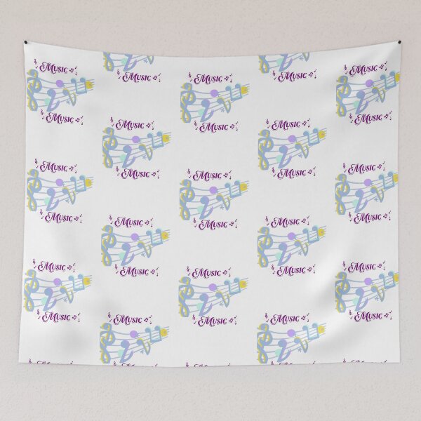 Item preview, Vibrant Music Notes Wave – Colorful Musical Art designed and sold by EdgeSphere.