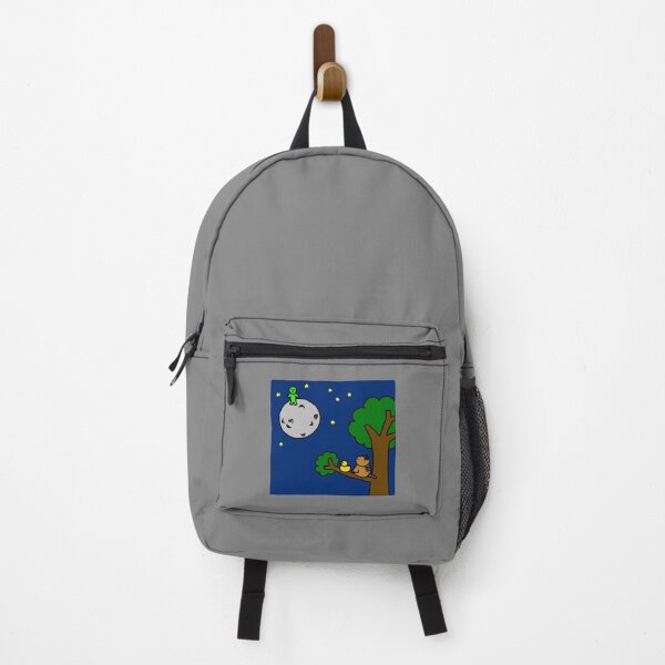 Item preview, a Cat and a Duck looking at the moon on the tree at night designed and sold by superbaechoo.