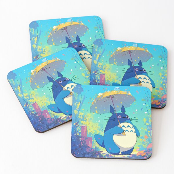 Item preview, Cute kawaii art [[totoros]]-%[ghiblis]%- night rainy aways  designed and sold by kuumeiji.