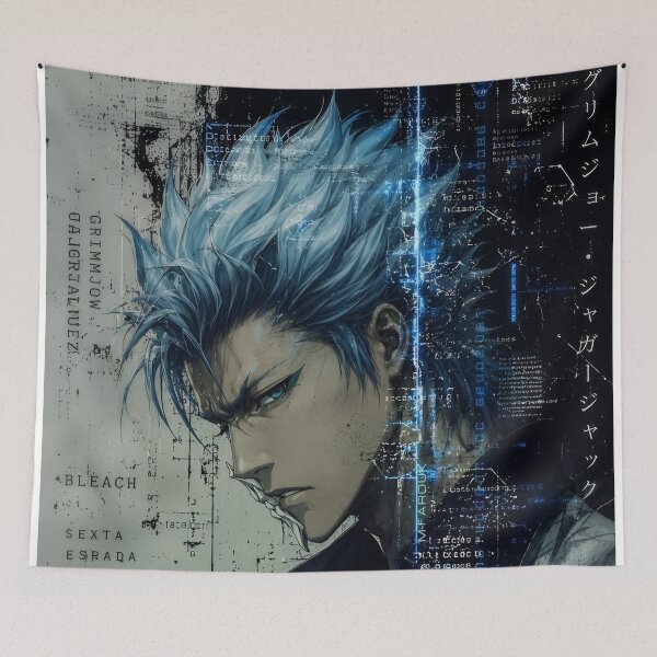 Item preview, Cyber Beast Warrior – Futuristic Anime Rebel Digital Art Print designed and sold by Dyan4.