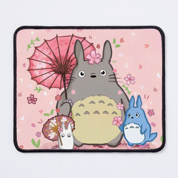 Item preview, Cute kawaii monster [[totoros]] -%[ghiblis]%-pink umbrella aways  designed and sold by kuumeiji.