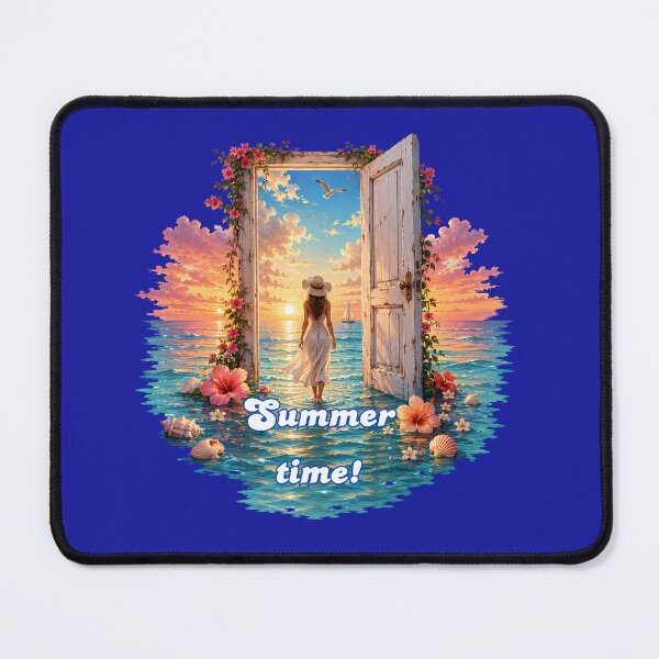 Item preview, Open the Door to Summer | Dreamy Ocean Sunset Beach Art designed and sold by VariusDesigns.