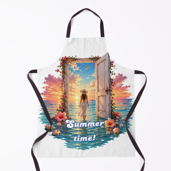 Item preview, Open the Door to Summer | Dreamy Ocean Sunset Beach Art designed and sold by VariusDesigns.