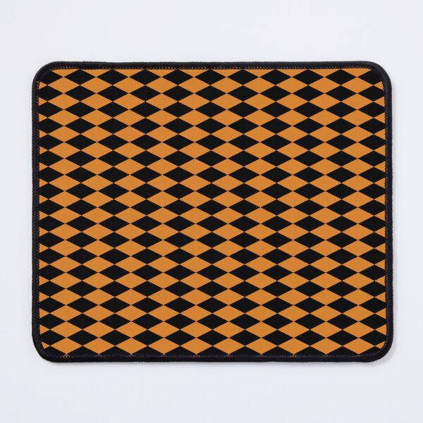 Item preview, Orange Black Diamond Harlequin Pattern Halloween Geometric designed and sold by Zaya_art.