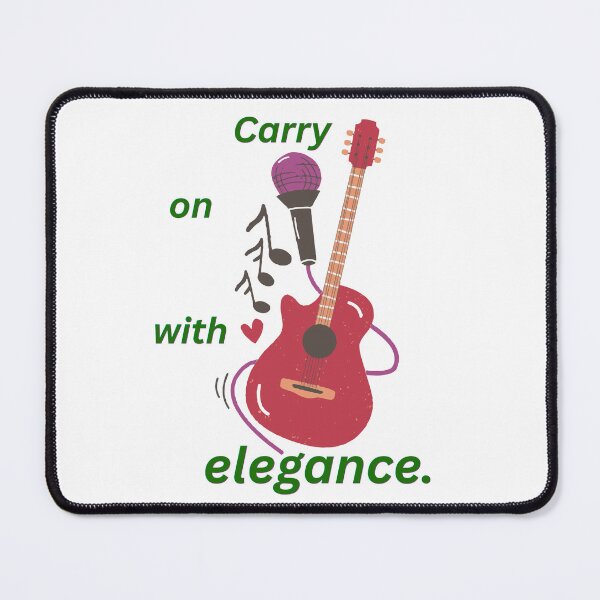Item preview, Carry On With Elegance – Guitar & Microphone Music Design designed and sold by EdgeSphere.