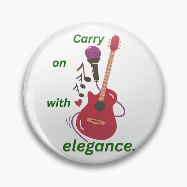 Item preview, Carry On With Elegance – Guitar & Microphone Music Design designed and sold by EdgeSphere.