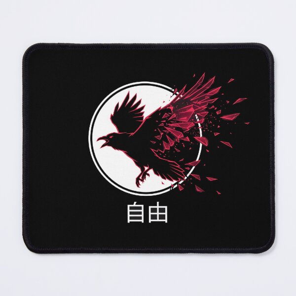 Item preview, Japanese Streetwear Red Raven Kanji Freedom designed and sold by Oommen Studio .