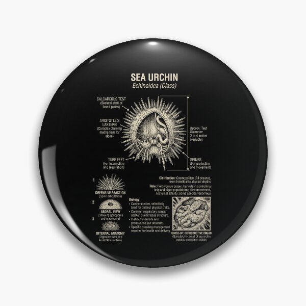 Item preview, Sea Urchin Scientific Anatomy Biology Animal Lover designed and sold by Kimberley King Art  King Art.