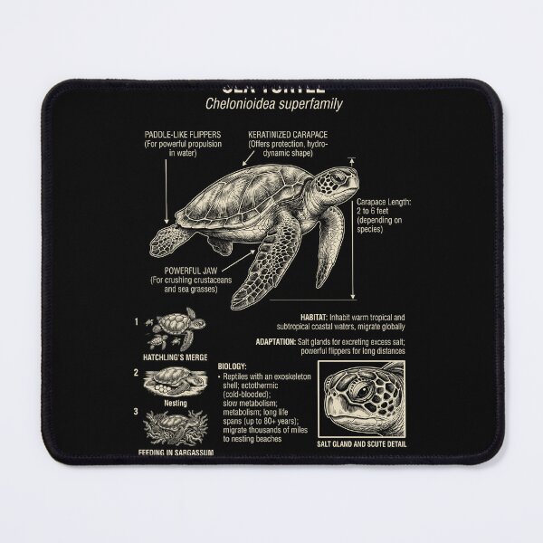 Item preview, Sea Turtle Scientific Anatomy Biology Animal Lover designed and sold by Kimberley King Art  King Art.