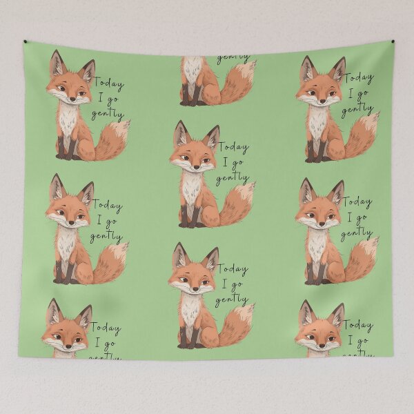 Item preview, Sitting vixen "Today i go gently" designed and sold by Art70shop.