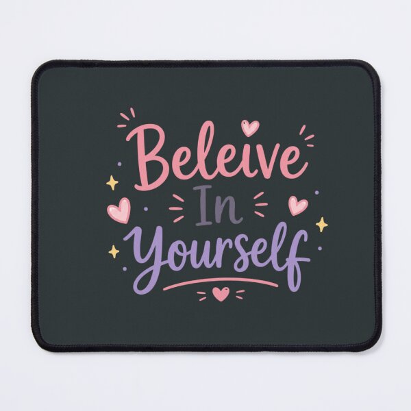 Item preview, Believe In Yourself Cute Motivational Quote Design | Kawaii Pastel Typography designed and sold by Sanika arts .