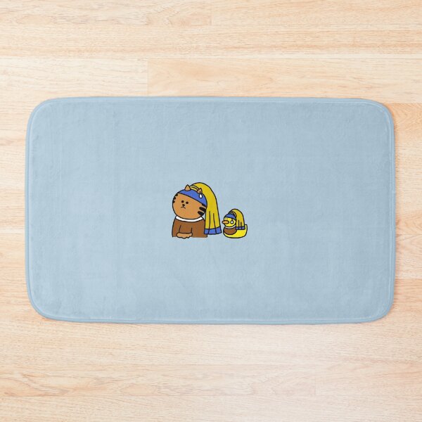 Item preview, a Cat and a Duck with a pearl earring designed and sold by superbaechoo.