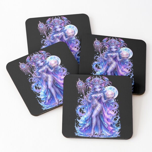 Item preview, Emily the Cosmic Cat - Cancer Zodiac Sign designed and sold by ChaEmm_Studio.
