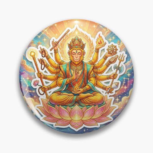 Artikelvorschau, Divine Monkey Buddha Deity Anime Sticker Illustration entworfen und verkauft von uegi.
