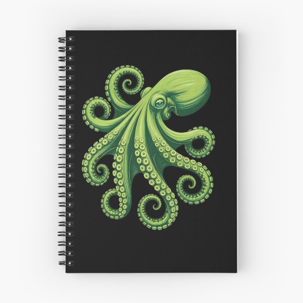 Item preview, Green Octopus Sticker – Vibrant Ocean Creature Art for Sea Life Lovers designed and sold by ZyxDes.
