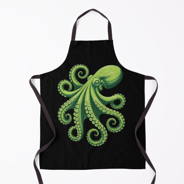 Item preview, Green Octopus Sticker – Vibrant Ocean Creature Art for Sea Life Lovers designed and sold by ZyxDes.
