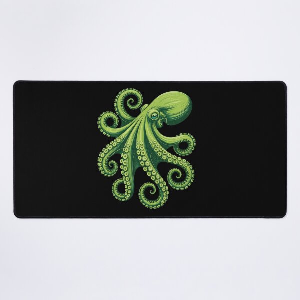Item preview, Green Octopus Sticker – Vibrant Ocean Creature Art for Sea Life Lovers designed and sold by ZyxDes.