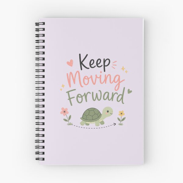 Item preview, Keep Moving Forward Cute Turtle Motivational Quote | Positive Mindset Aesthetic Design designed and sold by Sanika arts .