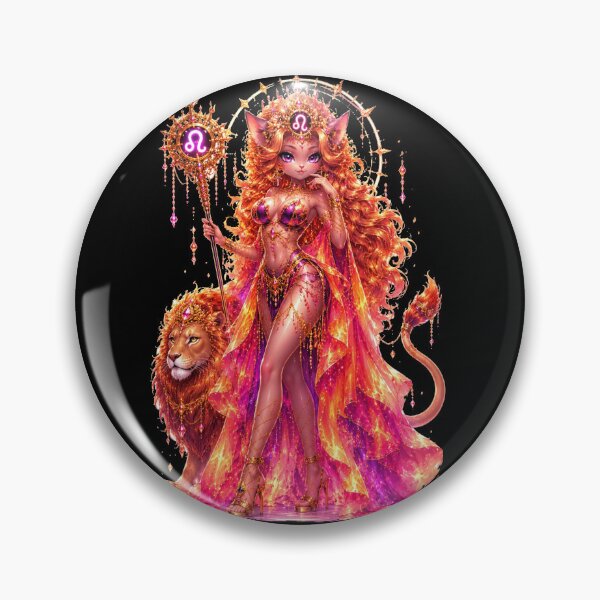 Item preview, Emily the Cosmic Cat - Leo Zodiac Sign designed and sold by ChaEmm_Studio.