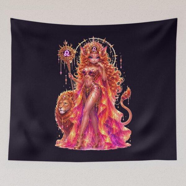 Item preview, Emily the Cosmic Cat - Leo Zodiac Sign designed and sold by ChaEmm_Studio.