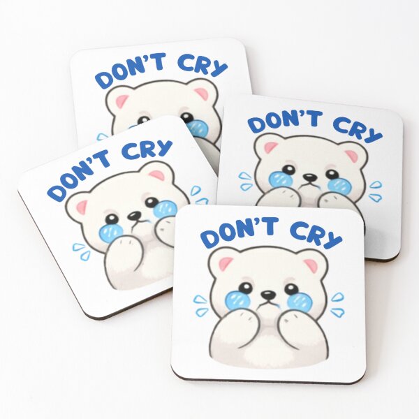 Item preview, Don't Cry Cute Polar Bear Crying Art designed and sold by Hanavart.