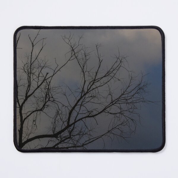 Item preview, Bare Tree Silhouette Against Moody Dusk Sky With Cloudy Twilight and Sparse Branches designed and sold by Nmallia.