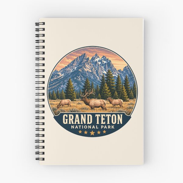 Item preview, Grand Teton National Park Retro Sticker designed and sold by Gideon Emmerich.