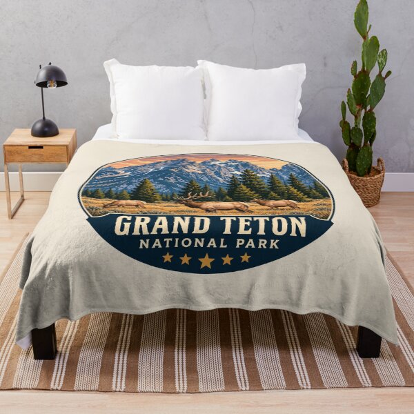 Item preview, Grand Teton National Park Retro Sticker designed and sold by Gideon Emmerich.