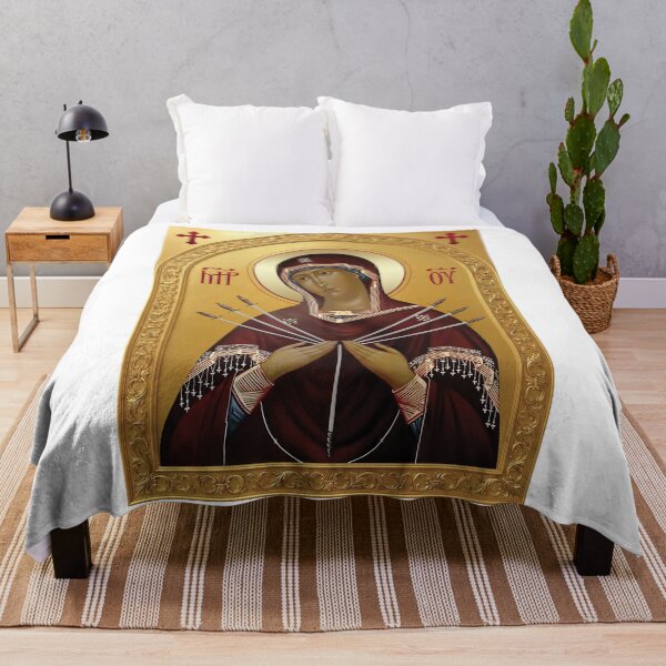 Item preview, Virgin Mary holding seven swords designed and sold by ikonesrb.