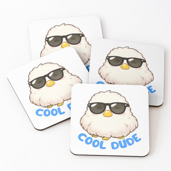 Item preview, Cool Dude Cute Fluffy Chick Sunglasses Art designed and sold by Hanavart.