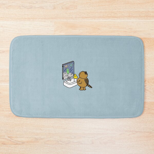 Item preview, a Cat and a Duck looking at the moon through the mirror designed and sold by superbaechoo.