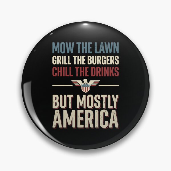 Item preview, Mow The Lawn Grill Burgers Funny Patriotic Dad JUN-207 designed and sold by noberic.
