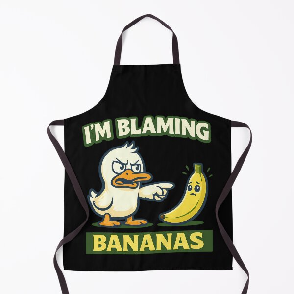 Item preview, I'm Blaming Bananas Funny Banana Joke Duck Design designed and sold by TeeTimeTreasure.