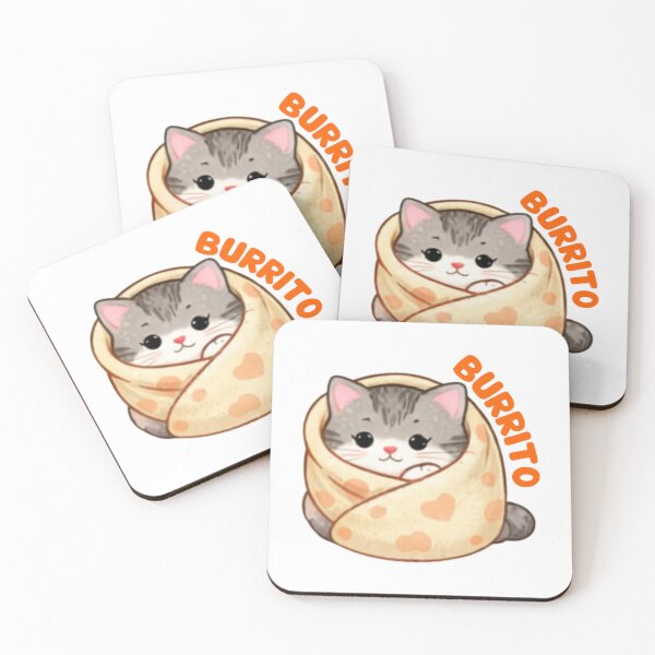 Item preview, Cat Burrito Cute Kitten Purrito Food Art designed and sold by Hanavart.