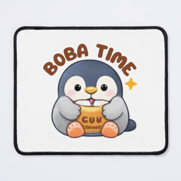 Item preview, Boba Time Cute Penguin Bubble Tea Art designed and sold by Hanavart.