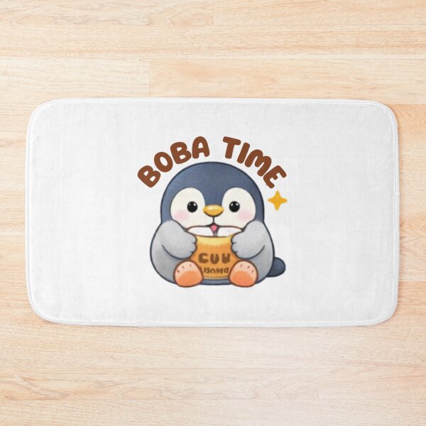 Item preview, Boba Time Cute Penguin Bubble Tea Art designed and sold by Hanavart.