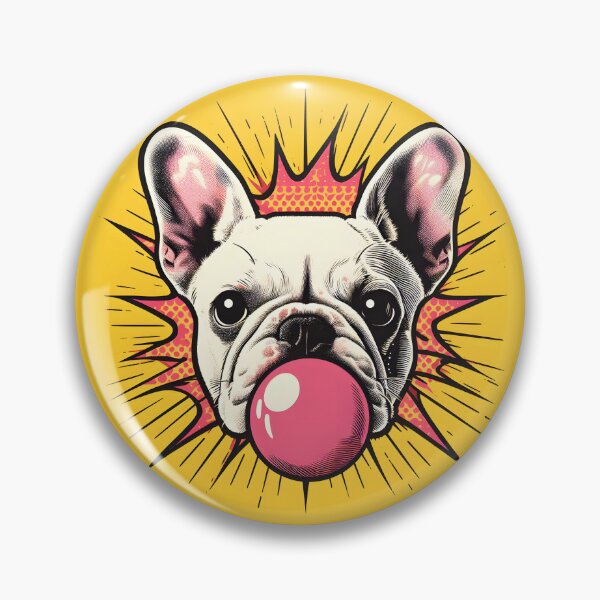 Item preview, French Bulldog Bubblegum Pop Art Dog designed and sold by InkRevolt.