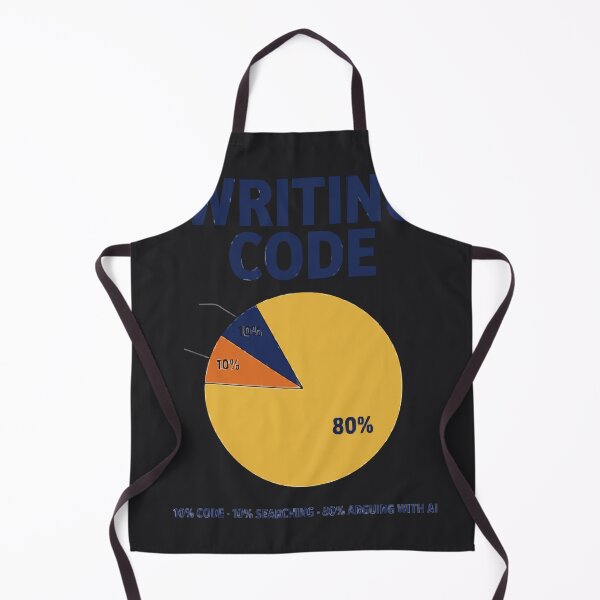 Item preview, Writing Code 80 Percent Arguing With AI designed and sold by Bianca Oltean.