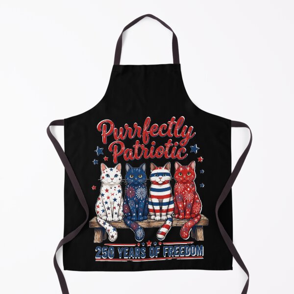 Item preview, 4th of July Cat Lovers Purrfectly Patriotic 250 Years 250th designed and sold by OlakunleOloroz.