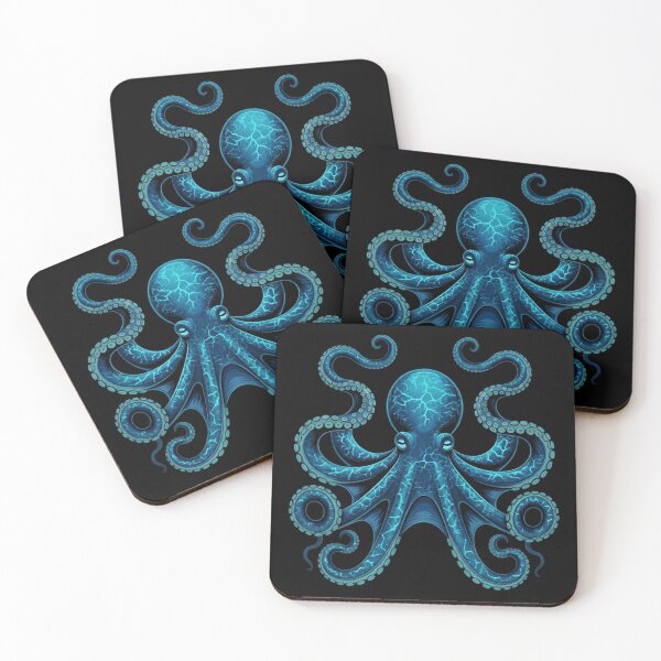 Item preview, Blue Mystic Octopus T-Shirt – Glowing Deep Sea Creature Art  for Sea Life Lovers designed and sold by ZyxDes.